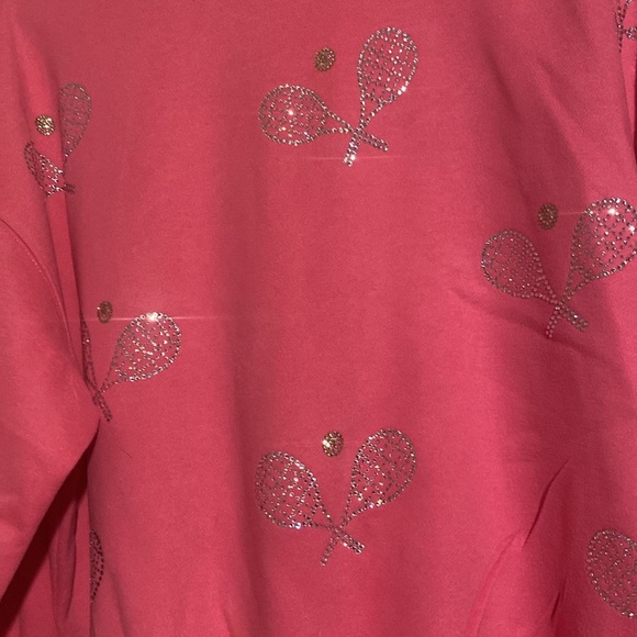 Judith March Pink Tennis Bling Sweater - Picture 8 of 10